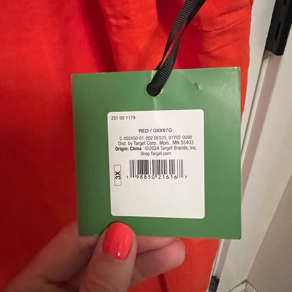 Kate Spade New York x Target Women’s Shift Dress- Color: Target Red Plus Size 3X